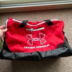 Under Armor Red Duffle/Sport/Gym Bag